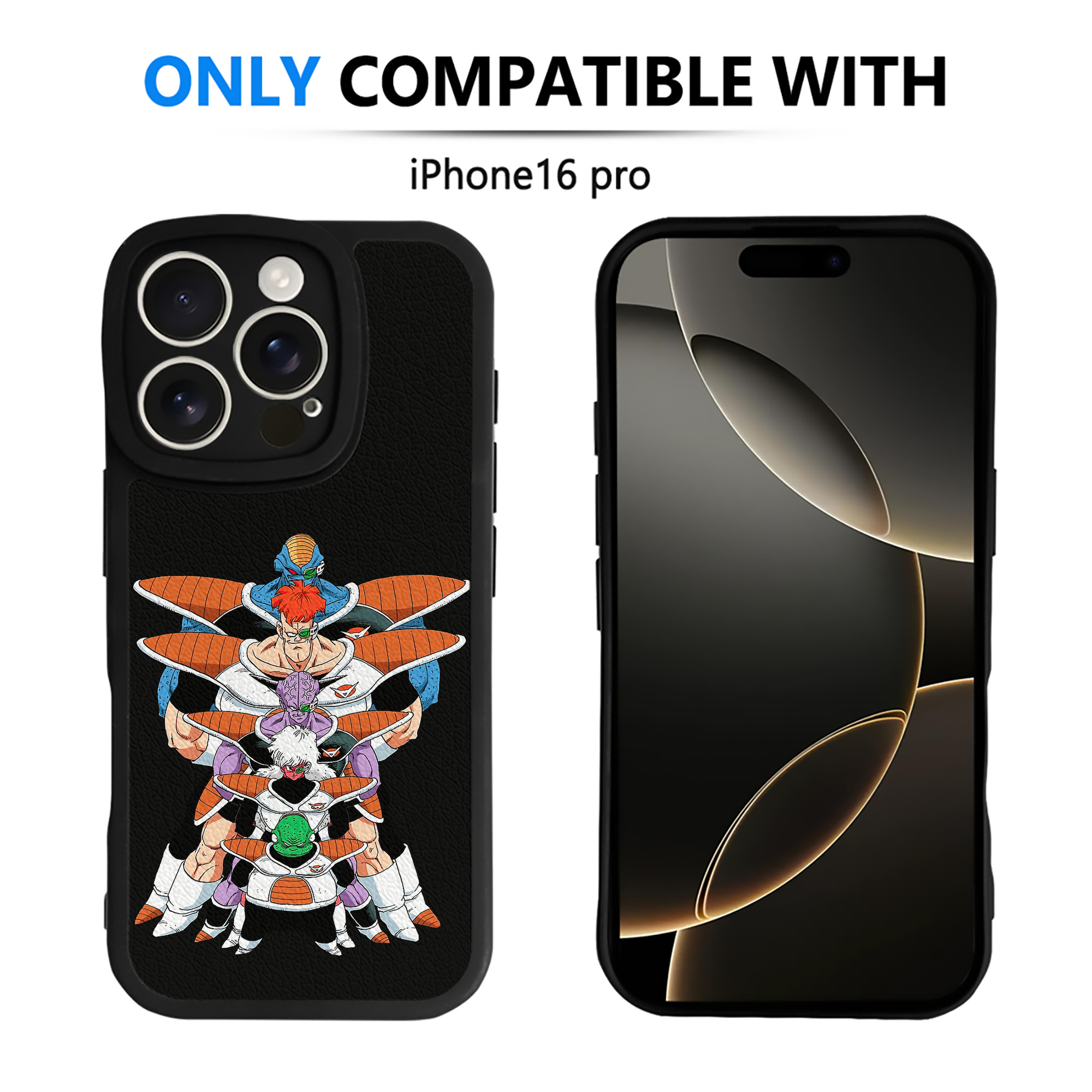 （画像用） ドラゴンボール DRAGON BALL 【iPhone 16シリーズ対応】シリコンスマホケース（レザー調） 材質：シリコン